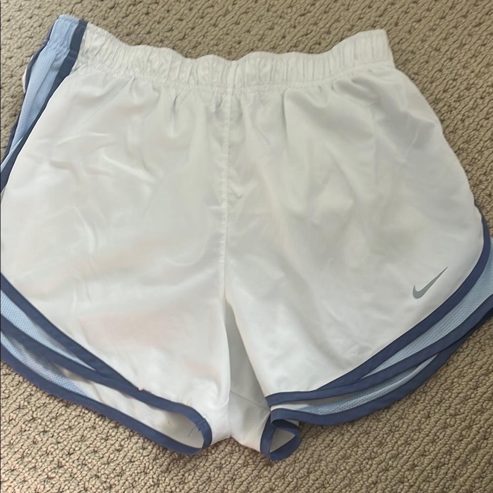 Nike Women's White and Purple Shorts